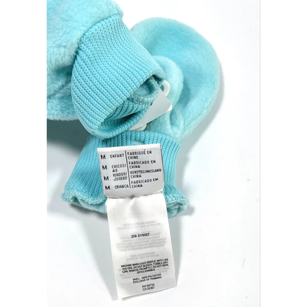 NWT Columbia Chikd Mittens Blue Fleece Mittens M Youth/Enfant